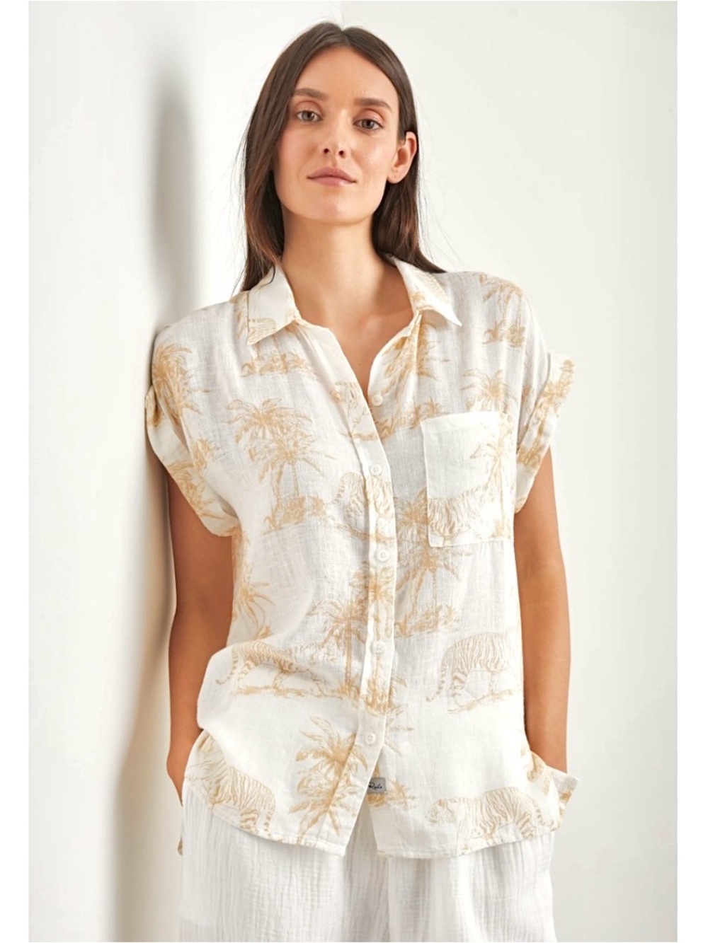 Rails cream Whitney shirt, Wild Bengals